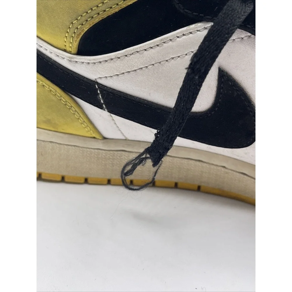 2019 Nike Air Jordan 1 Mid Yellow Toe 852542 071 Sneakers‎ Size 11.5